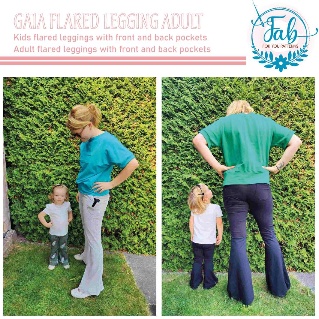 Gaia Flared Leggings Adult (EU28/US00 - EU60/US30) - Image 3