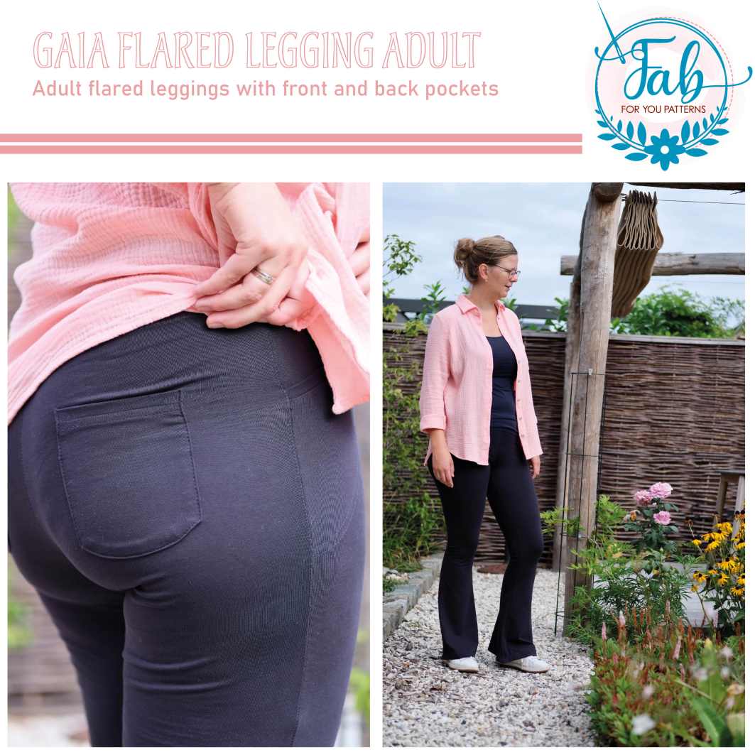 Gaia Flared Leggings Adult (EU28/US00 - EU60/US30) - Image 7