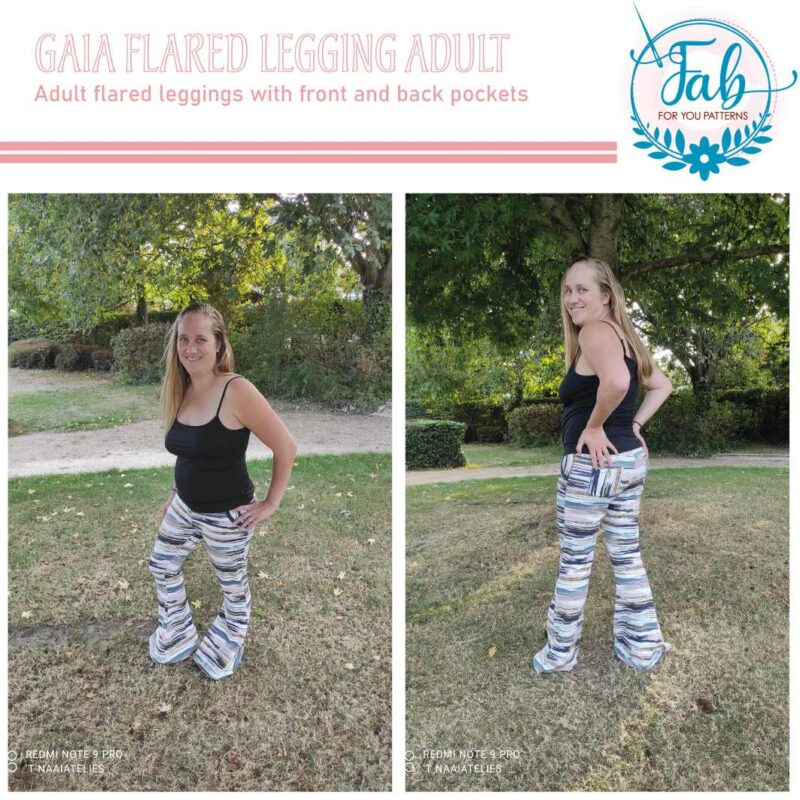 Gaia Flared Leggings Adult (EU28/US00 - EU60/US30) - Image 8