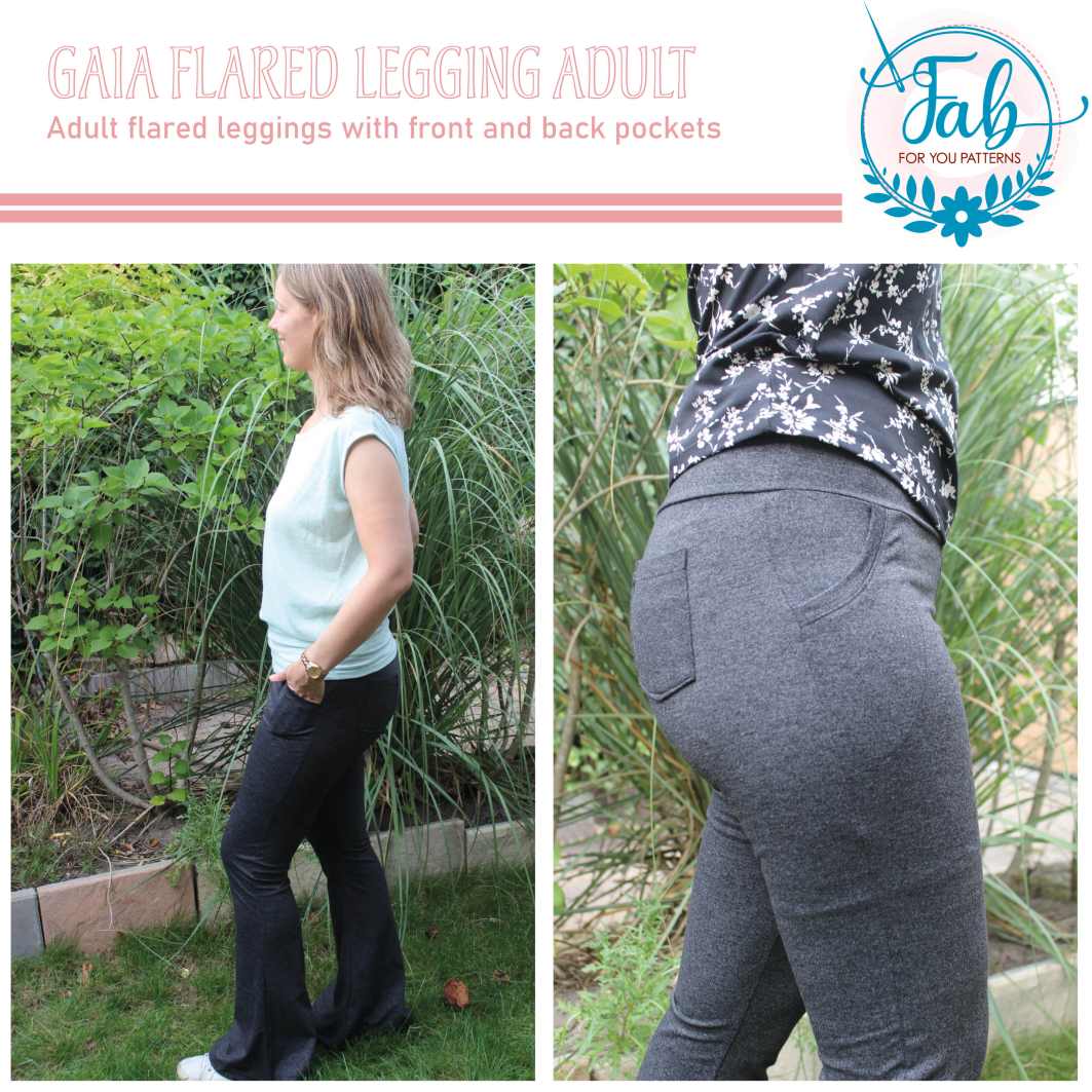 Gaia Flared Leggings Adult (EU28/US00 - EU60/US30) - Image 11