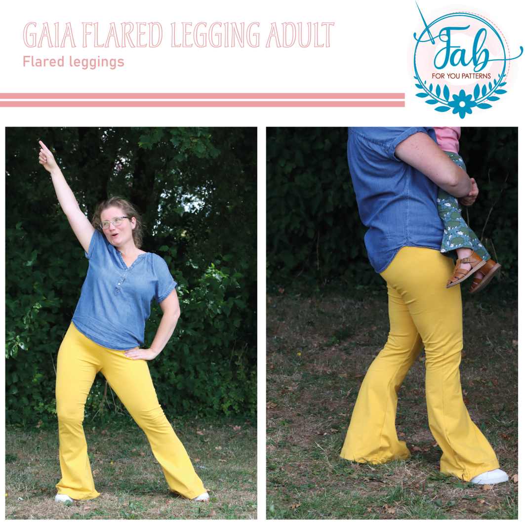 Gaia Flared Leggings Adult (EU28/US00 - EU60/US30) - Image 15