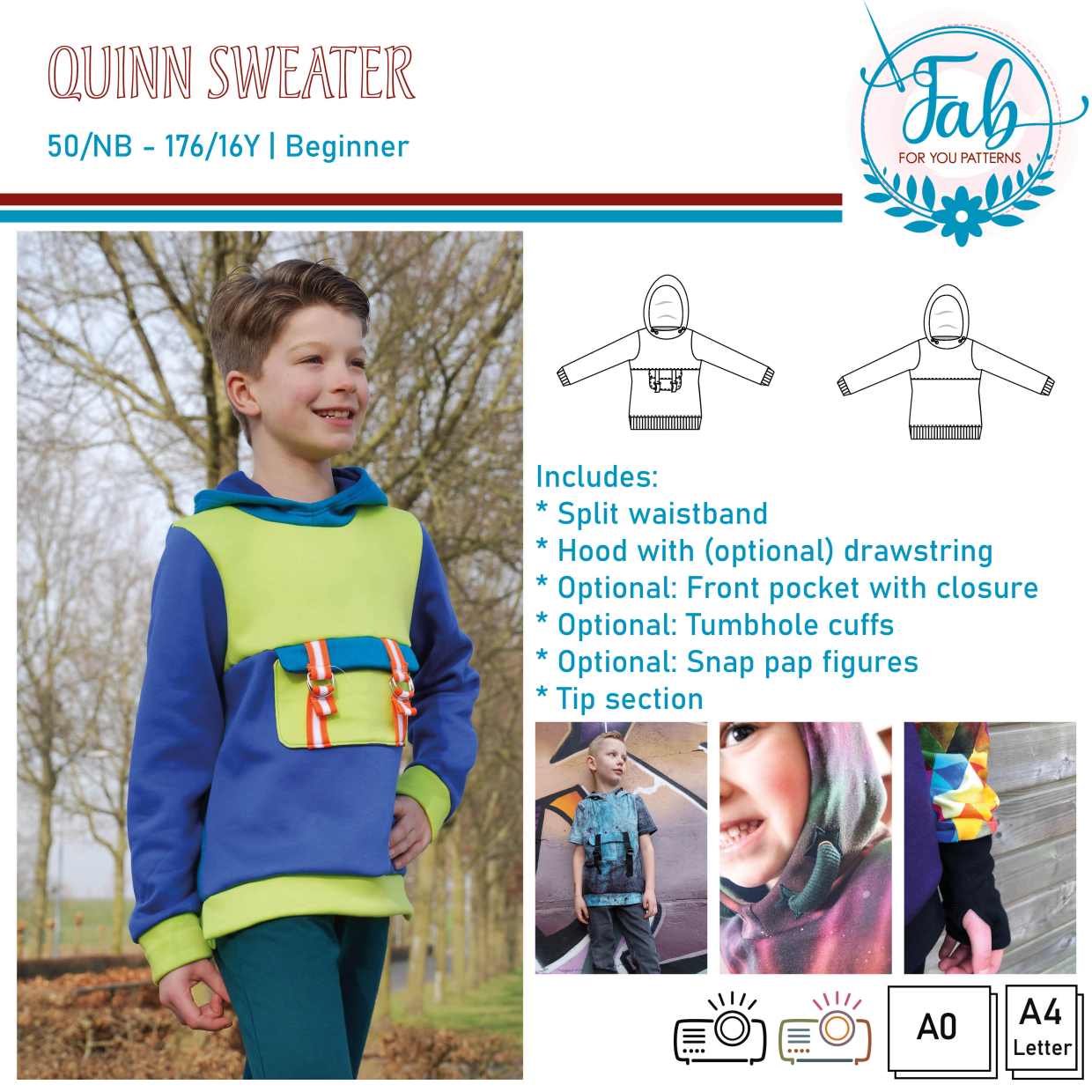 Quinn Hooded Sweater (NB-16Y)