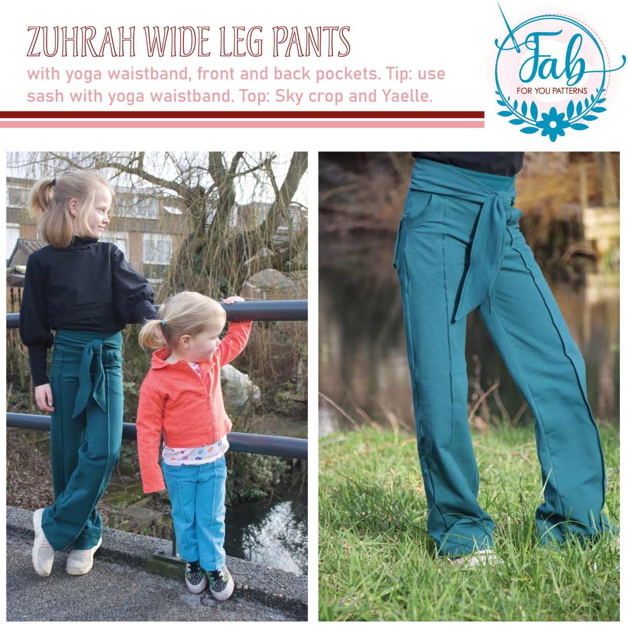 Zuhrah Wide Leg Pants (NB-14Y) - Image 4