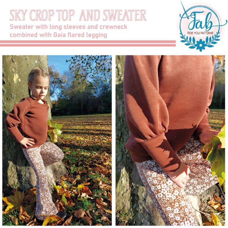 Sky Crop Top & Sweater (NB-14Y) - Image 6