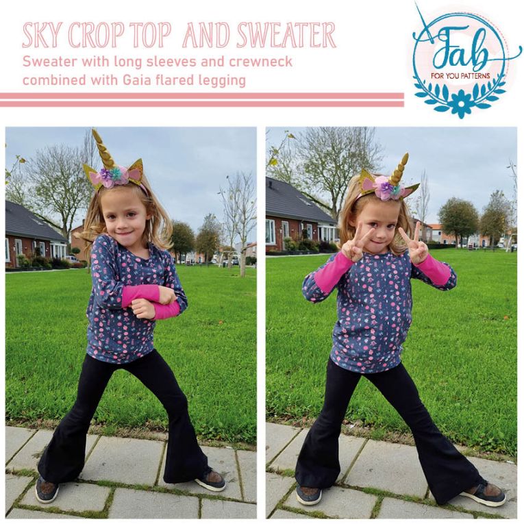 Sky Crop Top & Sweater (NB-14Y) - Image 7