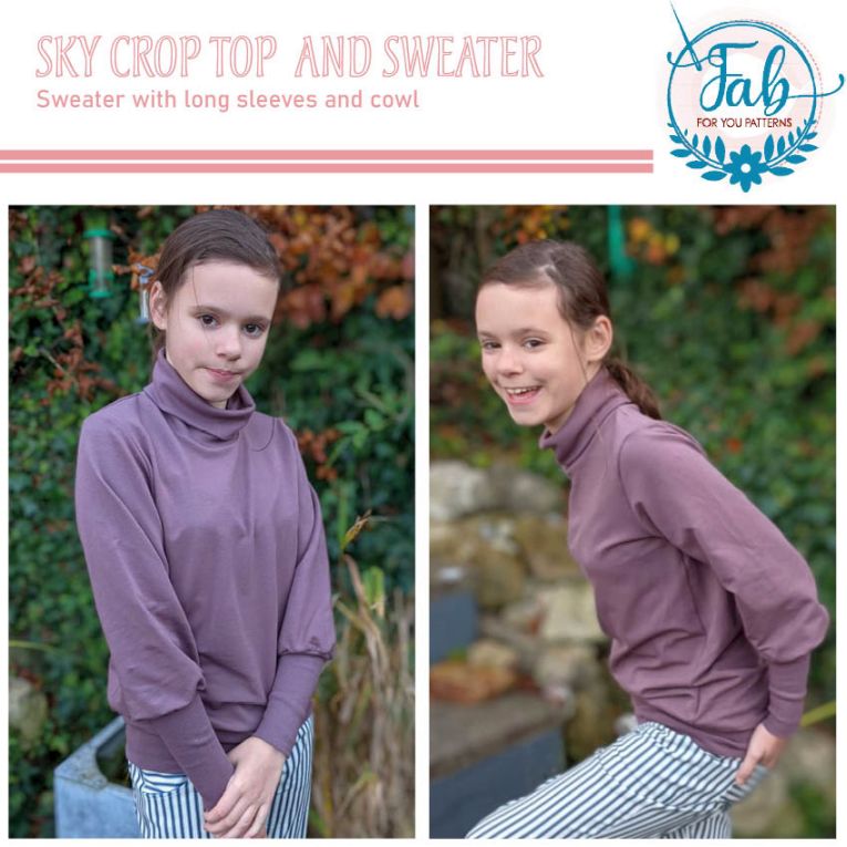 Sky Crop Top & Sweater (NB-14Y) - Image 8