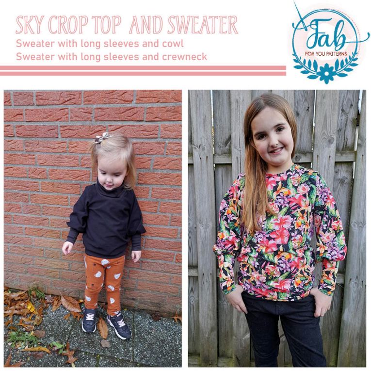Sky Crop Top & Sweater (NB-14Y) - Image 9